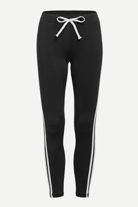 Pantalon rayé avec ruban et cordon