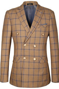 Double boutonnage costume homme haute qualité hommes veste de costume