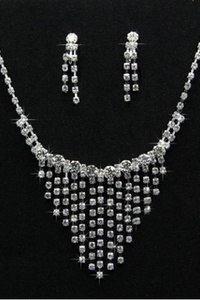 Décontracté intemporel de cristal bijoux de mariée splendide