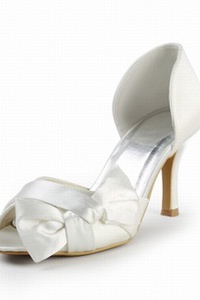 À talons hauts en satin chaussures de mariée séduisant