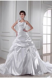 Robe de mariée plissé longue ligne a avec sans manches cordon