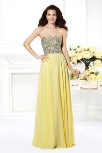 Robe de bal naturel avec chiffon de bustier de princesse fermeutre eclair