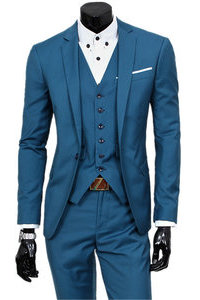 Un bouton nouveaux hommes gilet pantalon veste
