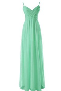 Robe demoiselle d'honneur plissage naturel bretelles spaghetti avec zip entrecroisé