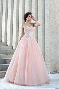 Robe de mariée de mode de bal en satin longueur au niveau de sol de bustier avec perle