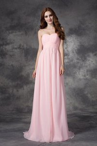 Robe de bal avec lacets ruché en chiffon de princesse col en forme de cœur