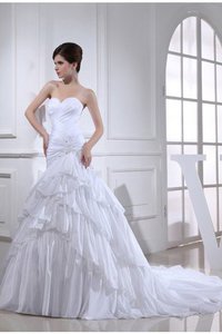 Robe de mariée naturel appliques avec perle de sirène avec lacets