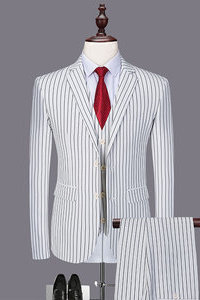 Hommes costumes blanc marié slim fit mariage robe costume hommes