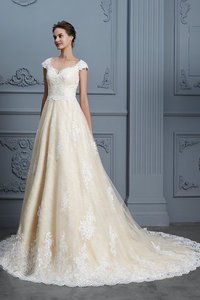 Robe de mariée de mode de bal mignonne avec décoration dentelle avec perle naturel