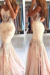 Robe de bal naturel de traîne courte en tulle de sirène de col en cœur