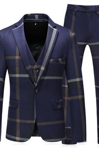 3 pièces grande taille hommes nouveau costume smoking marié