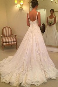 Robe de mariée appliques haute qualité ligne a avec sans manches naturel