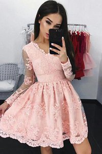 Robe douce seize de col en v élégant de princesse bref naturel