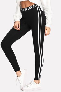 Legging et imprimé avec rayures
