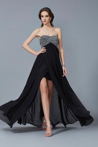 Robe de soirée longue longueur au ras du sol de princesse a-ligne avec zip