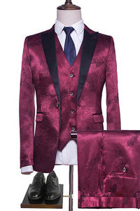 Plume rouge slim fit décontracté affaires événement