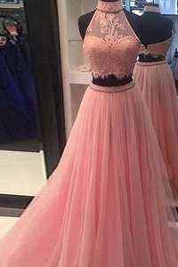 Robe de soirée avec sans manches longueur au ras du sol ligne a en tulle de princesse