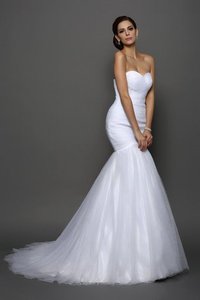 Robe de mariée naturel de col en cœur cordon avec sans manches avec fronce