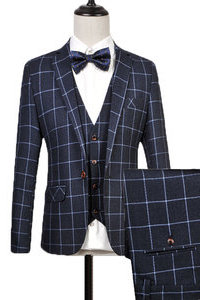 Marié costumes pour hommes 3 pièces veste + pantalon + gilet blazer hommes costume