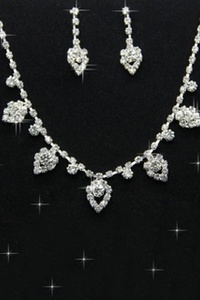 Splendide chic informelle avec cristal bijoux de mariée