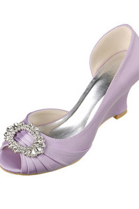 Chaussures de mariage printemps compensées moderne taille réelle du talon 2.95 pouce (7.5cm)