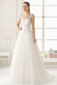 Robe de mariée naturel facile salle interne au bord de la mer a-ligne