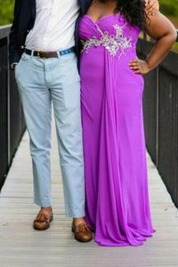 Robe de bal collant longueur au ras du sol lache avec chiffon de tour de ceinture empire