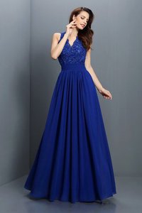 Robe demoiselle d'honneur longue fermeutre eclair de princesse avec chiffon jusqu'au sol