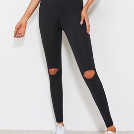 Leggings genou merveilleux découpé