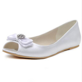 Chaussures de mariage printemps classique plates brillant