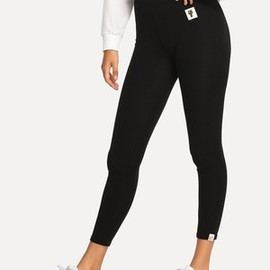 Legging avec patch fabuleux moulant