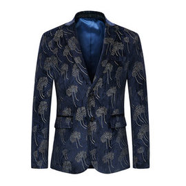 Solide hommes blazer décontracté robe de mariée mode