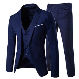 Slim costumes groomsman trois pièces costume vêtements pantalon