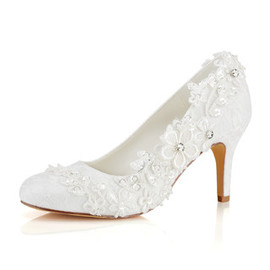 Chaussures de mariage talons hauts printemps charmante taille réelle du talon 3.15 pouce (8cm)