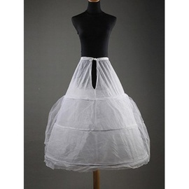 Gracieux simple mou du genou crinolines de robe longueur de balle