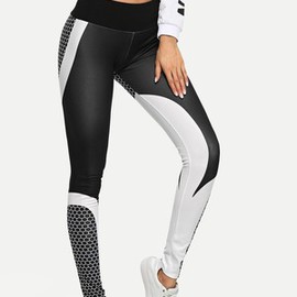 Legging moulant angélique color-block