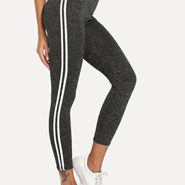 Legging latérale à taille élastique avec bande