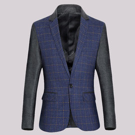 Nouveau style mode décontracté hommes blazer boutonnage