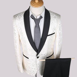 Slim blanc hommes costumes pour mariage tuxedos hommes