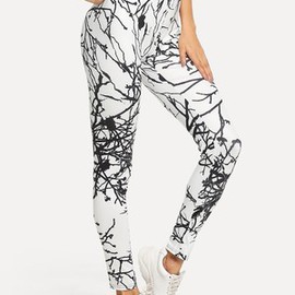 Legging imprimé graphique moulant