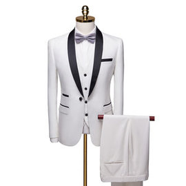 Royal costumes de mariage pour hommes 3 pièces hommes costume veste de smoking