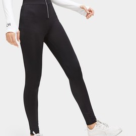 Legging éblouissant avec zip skinny