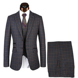 Plaid costumes grande taille tailleur hommes costumes noir