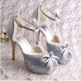 Chaussures de mariage talons hauts taille réelle du talon 5.12 pouce (13cm) charmante plates-formes