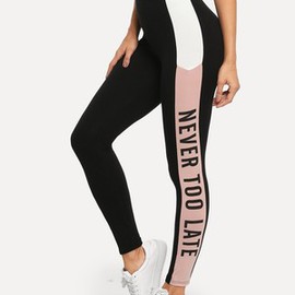 Legging brillant avec imprimé spécial