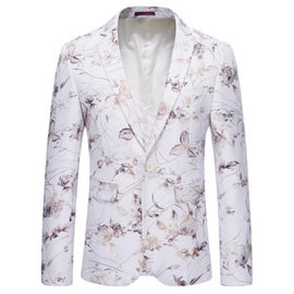 Fantaisie angleterre style hommes blanc blazer