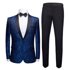 2 pièces costumes de mariage pour hommes noir veste costume ensemble