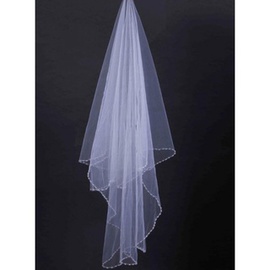 Modeste à court voile de mariage unique