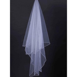 Modeste à court voile de mariage unique