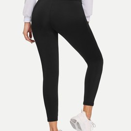 Legging unicolore populaire découpé